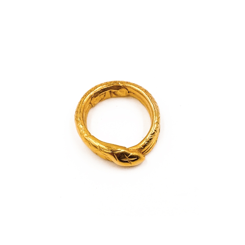 Schlangenring (Doppelreif) | R12 - Gold